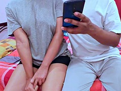 Amateur, Asian, Big tits, Brother, Cumshot, Indonesian, Kissing, Tits