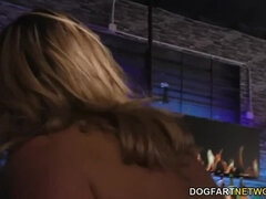 Brooke Wylde gets gangbanged in a club