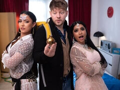 デカ尻, デカチン, デカパイ, フェラチオ, 茶髪の, チン, バック