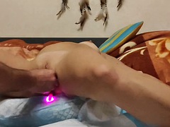 Leie, In den arsch, Fesselspiele, Paar, Doppelpenetration, Hardcore, Spielzeuge, Vibrator