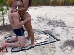 In den arsch, Strand, Bikini, Kondom, Latina, Öffentlich