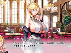 Grote mammen, Blond, Sperma, Jurk, Zempak, Tieten likken