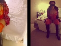 My wife offered tied up and blindfolded to her best friend's husband