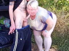 Gorda, Culo grande, Mamada, Estilo perrito, Mamá, Ruso, Esperma, Madrastra