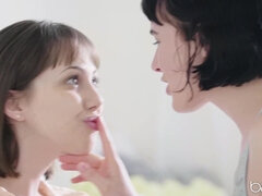 デカパイ, レズビアン, なめる, ポルノスター, オマンコ, ペニスバンド, ティーン