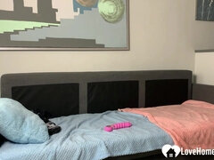 Leie, Dildo, Selbstgemacht, Masturbation, Orgasmus, Solo, Titten, Spielzeuge