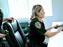 Chica, Rubia, Fetiche, Policía