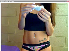 web cam woman disrobes and plays with herself (JanuaryJones)