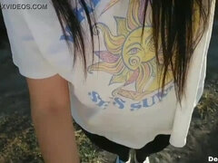 素人, デカパイ, いとこ, 中出し, イく瞬間, バック, ラティーナ, メキシコ人