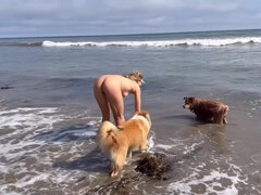 Nude Sunbathing At A Public Beach