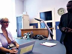Huge-Boob-Secretary-Fucking-bbc: Blowjob, Doggy  Cowgirl Porn