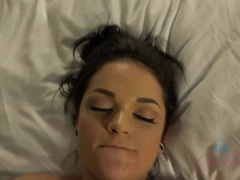 Kylie takes your cock and cum load in her pussy