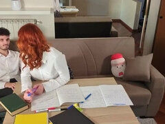 Amateur, 2 femmes 1 homme, Fait maison, Naturelle, Pov, Rousse roux, Étudiant, Adolescente