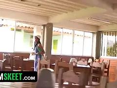 Braunhaarige, Spermaladung, Fussjob, Hd, Latina, Muschi, Dürr, Titten