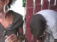 Leie, Blasen, Freund, Paar, Schwarz, Lecken, Rasiert, Titten