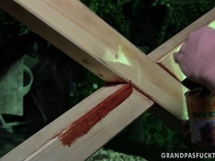 美女, ブロンド, フェラチオ, Hd, キッチン, オッパイの