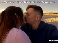 Beach, Big cock, Doggystyle, Pov, Redhead, Riding, Shaved, Spanish