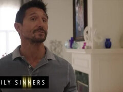 チン, バック, 家族, 毛深い, なめる, 馬乗り, ティーン, オッパイの