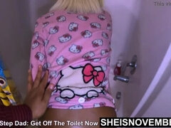 Schattig, Badkamer, Zwart, Gevangen, Daddy, Zwart, Hd, Onschuldig