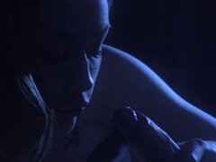 ブロンド, クリトリス, チン, 模索, 旦那, オナニー, 淫乱熟女, 睡眠