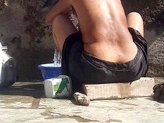 Leie, Aus dem arsch in den mund, Bad, Bikini, Im freien, Öffentlich, Schwestern, Toilette