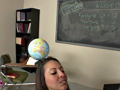 Naughty schoolgirl fucks her hot teacher after class