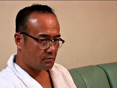 Asiatisch, Blasen, Paar, Japanische massage, Küssen, Ablutschen