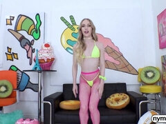 Grote lul, Blond, Sperma in mond, Sperma shot, Vies, Klein, Mager, Tieten likken