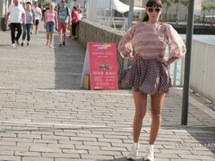 Amateur, Cul, Gros seins, Brunette brune, Exhib, Public, Nénés, Épouse