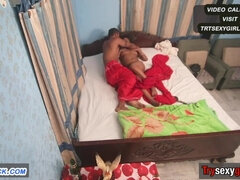 Bengali beauty captivates with raw passion in a wild intimate bedroom clash