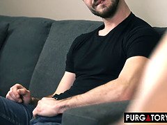 Bruinharig, Man die toekijkt, Diep in de keel, Vingeren, Hd, Geschoren, Tatoeage, Vrouw