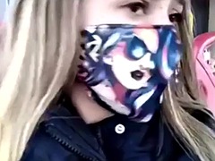Amateur, Autobús, Masturbación, Público, Chorro