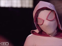 Nana, Blonde, Plantureuse, Gorge profonde, En levrette, Léchez, Seins naturels, Nénés