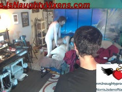 舞台裏, 爸, チン, ラティーナ, フェラする, ティーン, オッパイの, ウェブカメラ