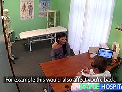 Fakehospital secret cameras catch patient using massage instrument for an orgasm