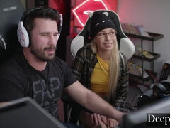 Grosser schwanz, Spiele, Brille, Natürlichen titten