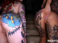 Grosse titten, Hardcore, Interrassisch, Natürlich, Natürlichen titten, Muschi, Rotschopf, Flotter dreier