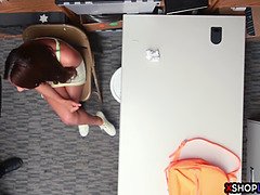 Bezaubernd, Geschnappt, Behaart, Riesenschwanz, Polizei, Muschi, Realität, Jungendliche (18+)