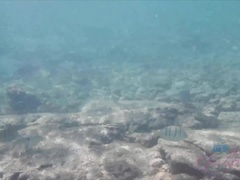 Incroyable, Plage, Petite amie, Branlette thaïlandaise, Embrassement, De plein air, Pov, Public