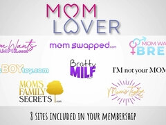 Grote mammen, Pijpbeurt, Sperma shot, Handbeurt, Ondergoed, Moeder die ik wil neuken, Moeder, Slipje