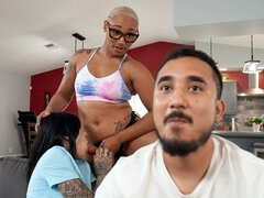 Kont, Seksspeelgoed, Zwart, Brillen, Lesbisch, Doordringend, Zuigen, Speelgoed