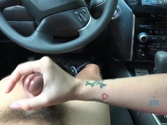 Amateur, Culo, Morena, Coche, Pov, Coño, Afeitado, Tetas
