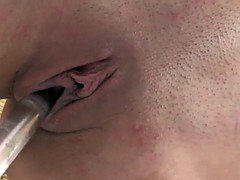Dildo, Lingerie, Masturbation, Rasiert