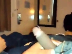 Enthousiasteling, Grote lul, Zwart, Homo, Aftrekken, Masturbatie