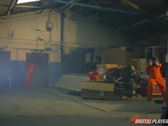 ブロンド, フェラチオ, イく瞬間, バック, 顔射, 手コキする, アウトドア, スパンキング