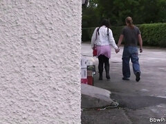 Bruinharig, Tsjechisch, Hd, Reusachtig, Gezichtspunt, Openbaar, Tietenklus, Tieten likken