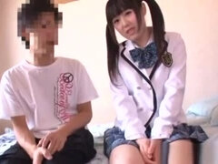 アジア人, フェラチオ, ハードコア, 日本人, ピグテール, ティーン, オッパイの