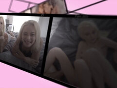 18, お尻, ブロンド, フェラチオ, チン, バック, Hd, 馬乗り