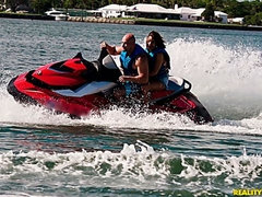 ビーチ, ブロンド, フェラチオ, 手コキする, ハードコア, アウトドア, ティーン, 三人