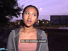 アジア人, Hd, 小柄, ハメ撮り, 公共, 現実, 剃毛, オッパイの